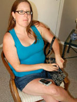 Horny mature fat mom took off her panties and exposes her big butt.