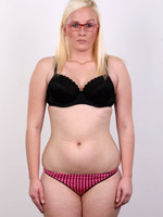 Kinky slut with eyeglasses takes one up her tight ass